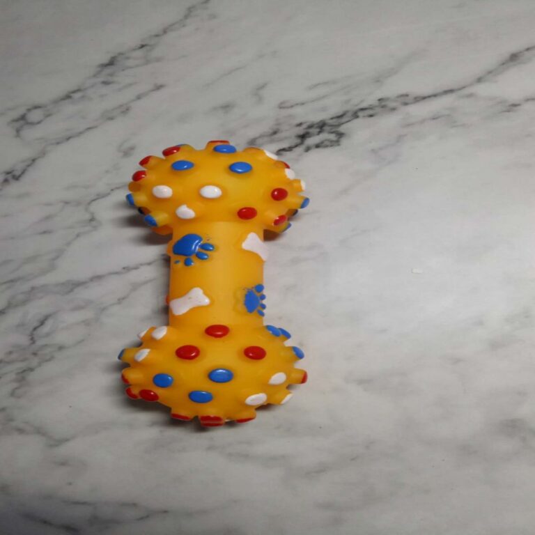 Squeaky Vinyl Medium Spiky Dumbbell