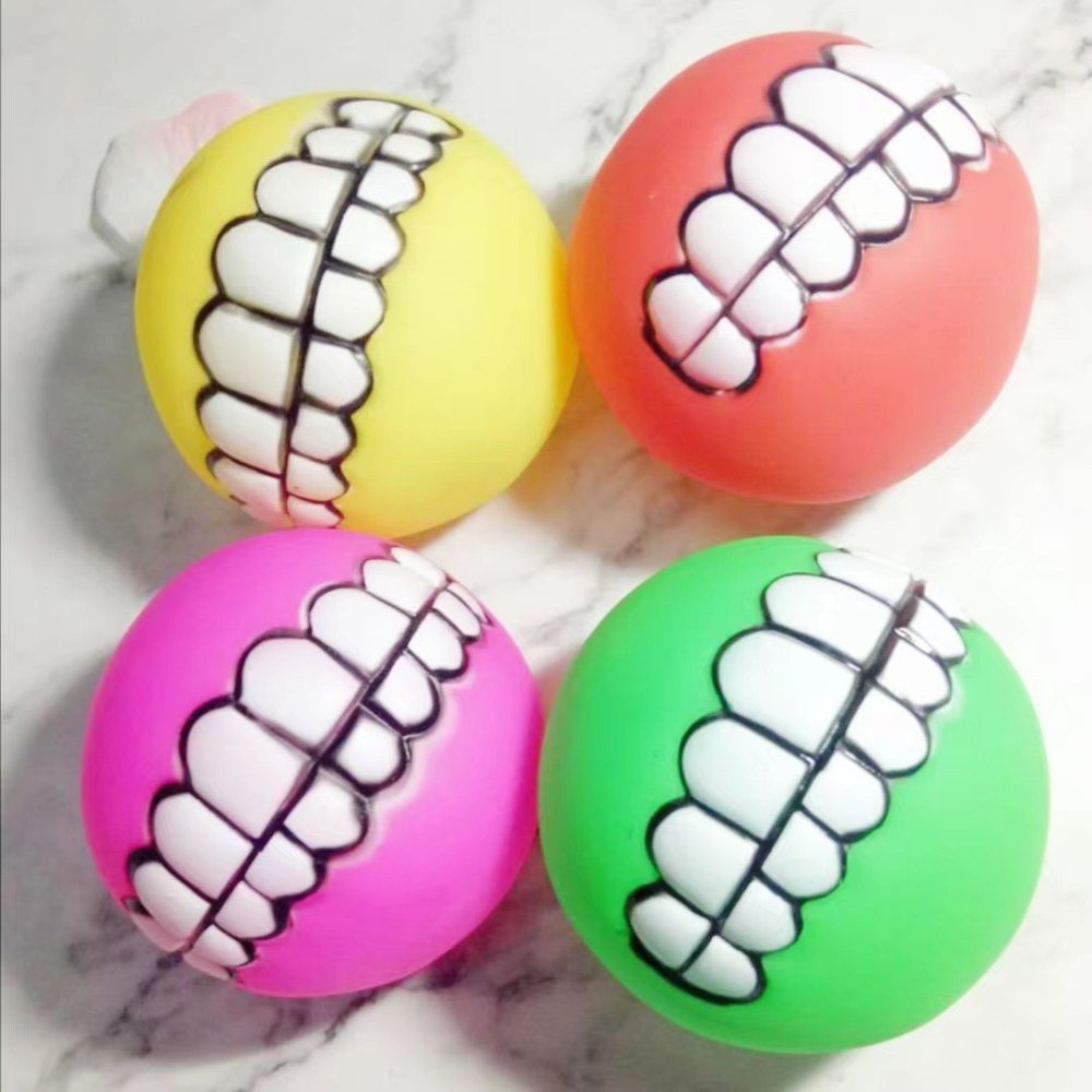 Squeaky Vinyl Tooth Ball