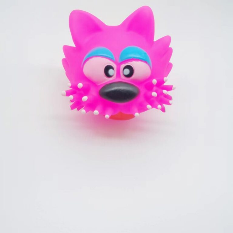 Squeaky Vinyl Spiky Cat