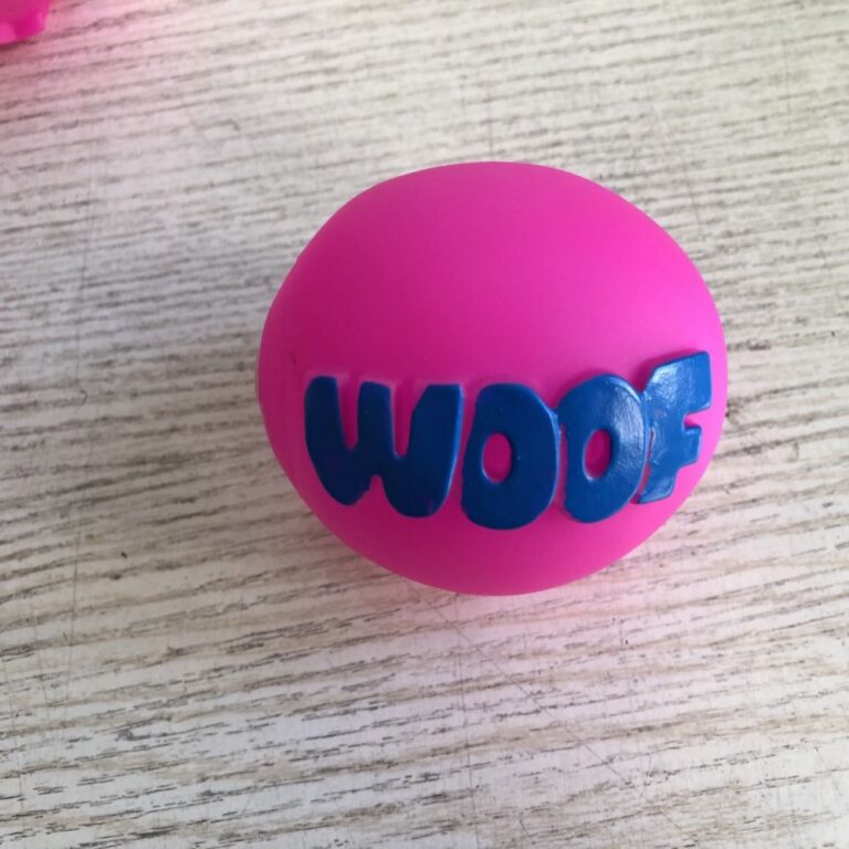 Squeaky Vinyl Woof Oval Ball