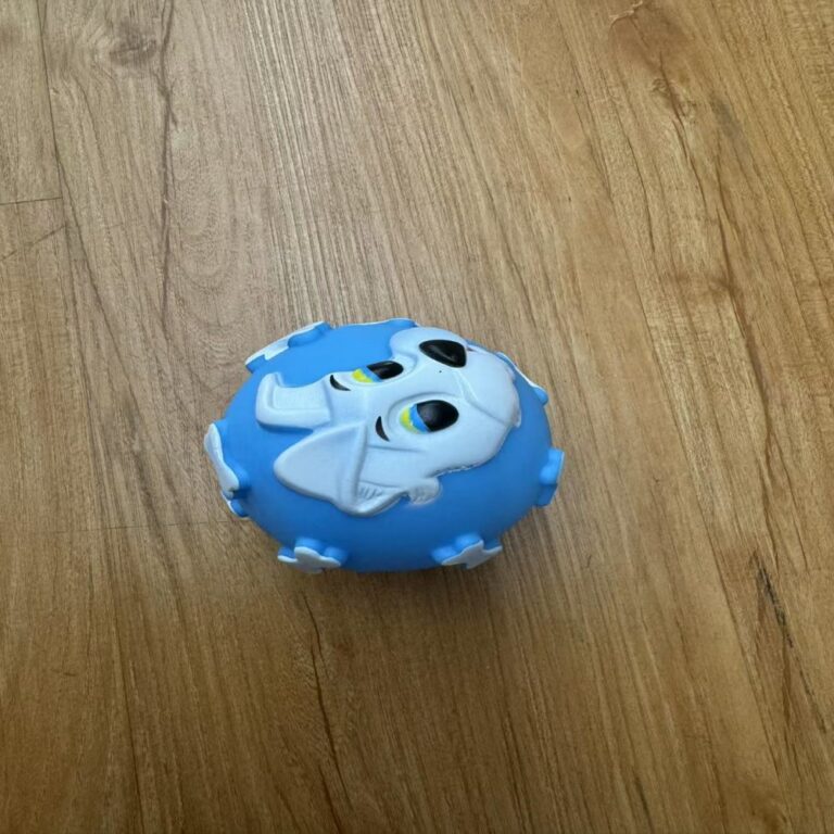 Squeaky Vinyl Rabbit Face Ball