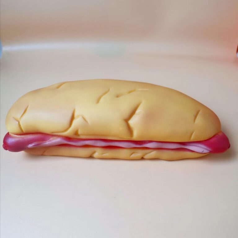 Squeaky Vinyl Large Stuffed Hot Dog