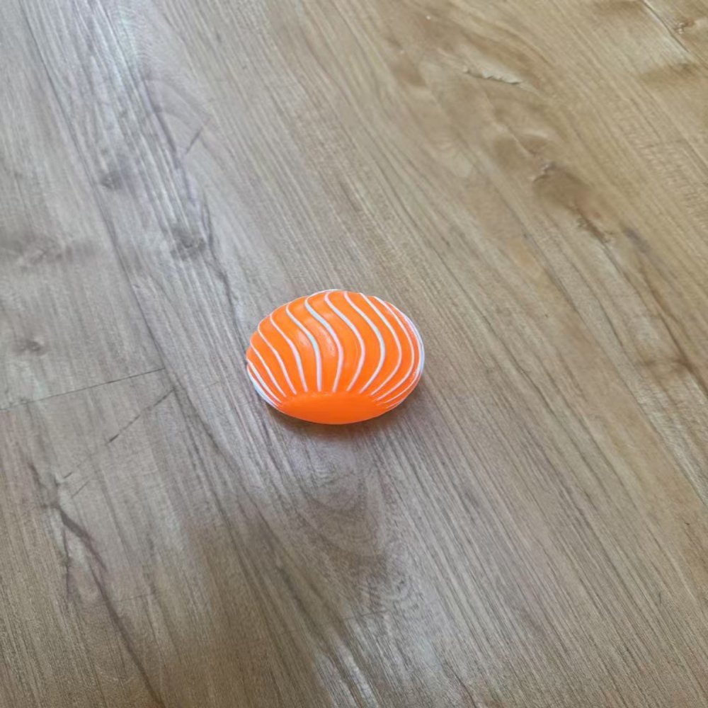 Squeaky Vinyl Striped Ball