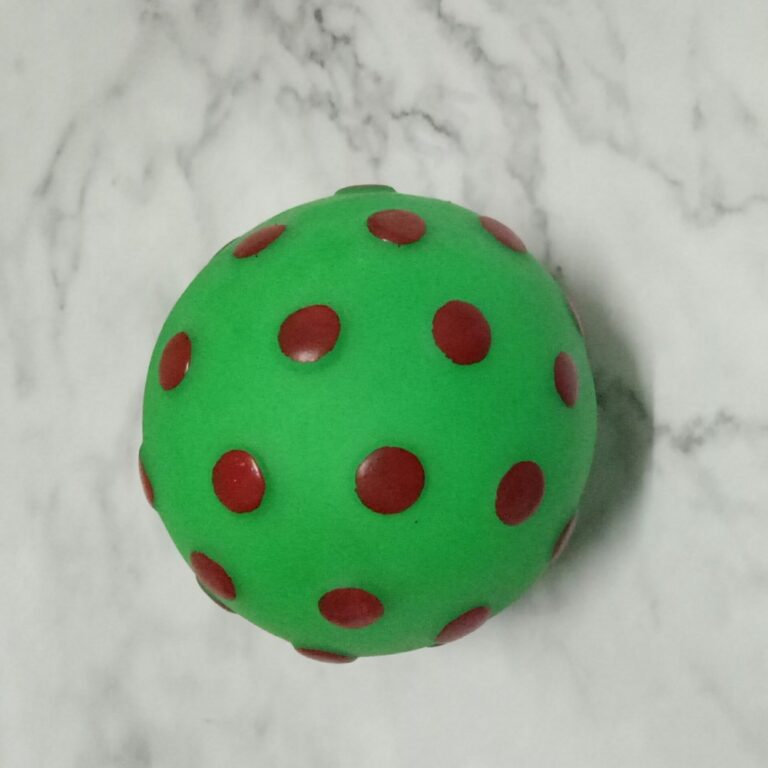 Squeaky Vinyl Dot Ball