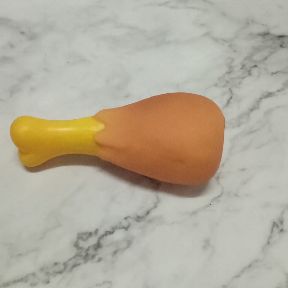 Squeaky Vinyl Round Chicken Leg