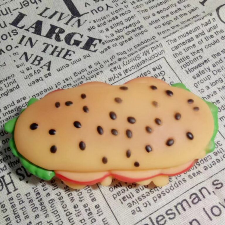 Squeaky Vinyl Long Burger